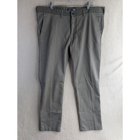 NEW Izod Sportflex Pants Mens 38x30 (41x29) Actual Gray Performance Stretch - Picture 1 of 16